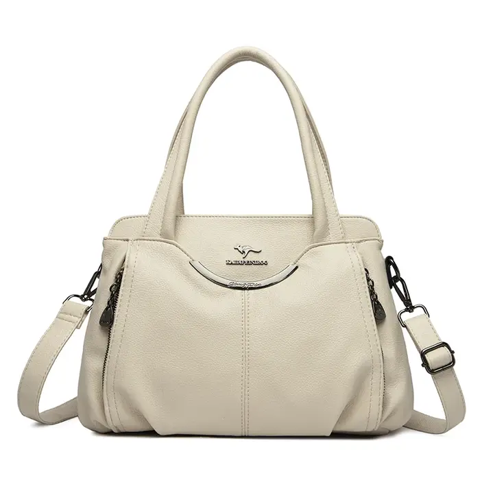 Sacs à main en cuir souple véritable pour femmes, sac fourre-tout initié vintage, sac à main de gran