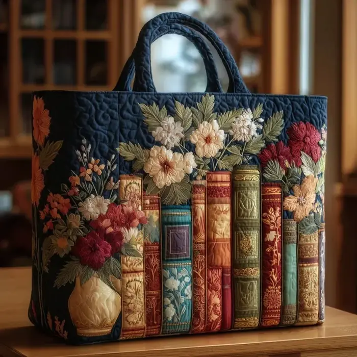 Sac fourre-tout matelassé vintage pour femme, sac de voyage léger, sac à main en coton, sac à bandou