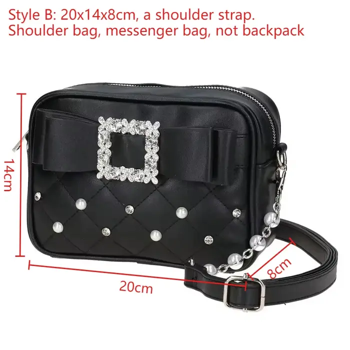 Sac à dos Lolita Kawaii décontracté en cuir PU, sac Ita, sac à main Bapa pour femme, sac bandoulière