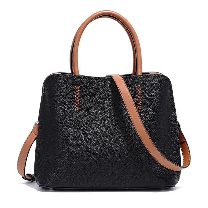 Sac Shopper Zency en Cuir Véritable pour Femme – Sac à Bandoulière Designer, Grand Sac Seau, Sac Fou