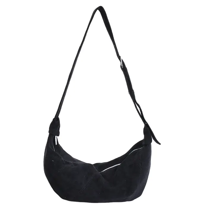 Sac à bandoulière en velours pour femmes, Design de marque, rétro décontracté, sous les bras, sacs à