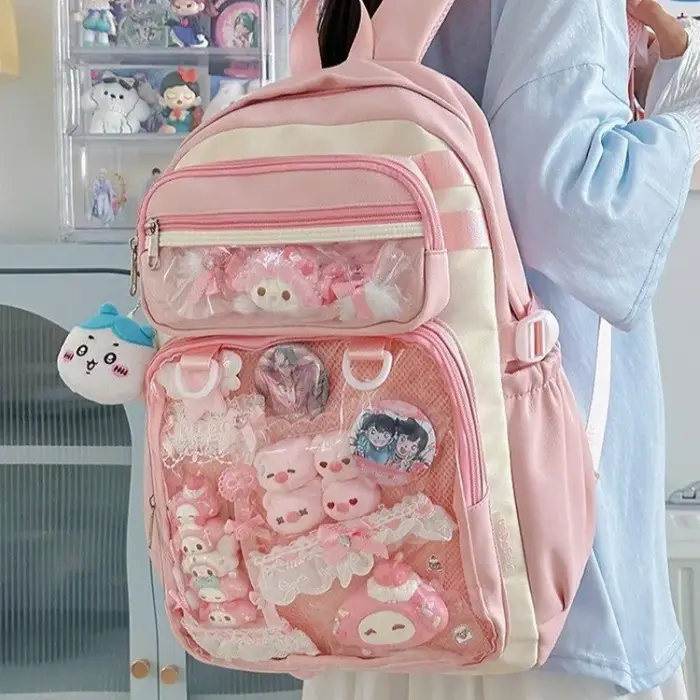 Sac d'école japonais Y2K Comic Con pour femmes