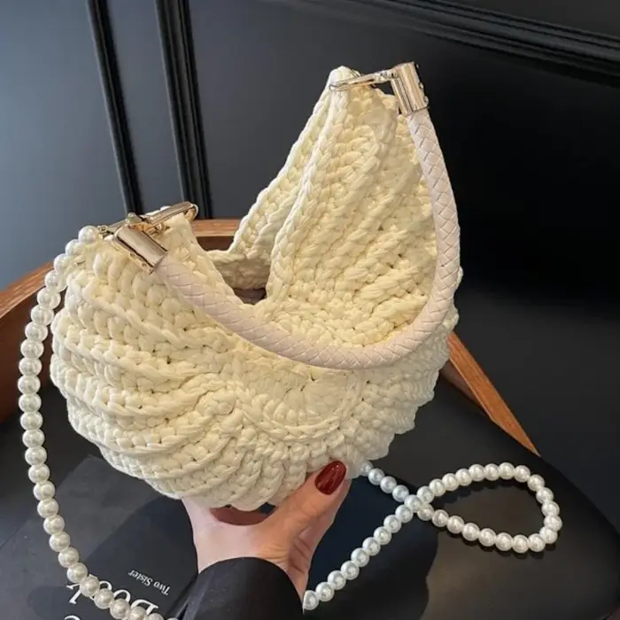 Sacs à bandoulière en Crochet en forme de conque créative pour femmes