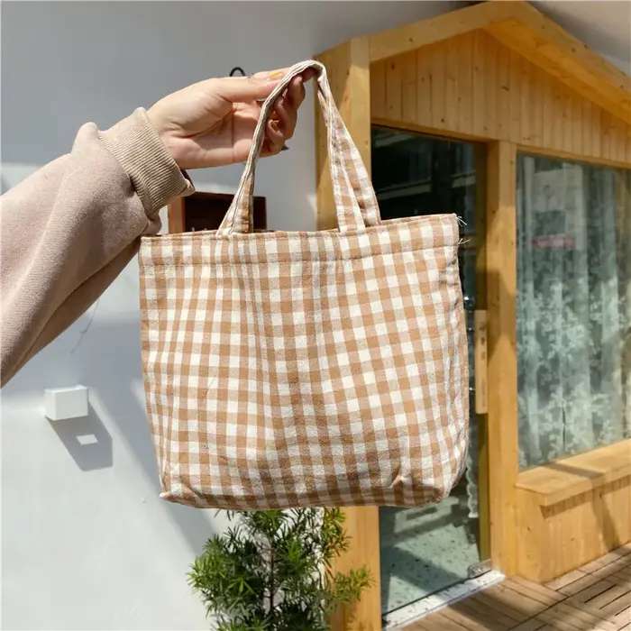 Sac à déjeuner Bento Portable en coton pour femmes
