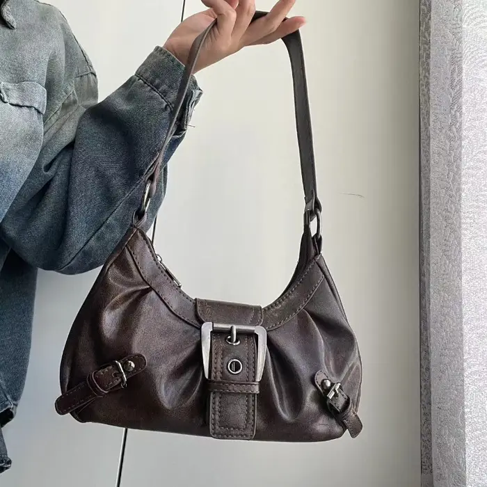 2025 printemps vente chaude Maillard Style rétro petit sac épicé fille Y2K Wasteland