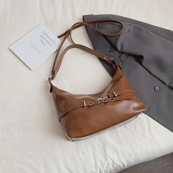 Sacs à bandoulière seau de styliste pour femmes, sac à main de luxe en cuir Pu pour aisselles, mode 