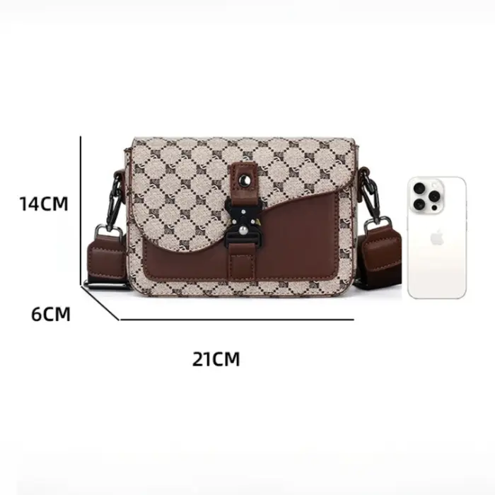Sac bandoulière élégant pour homme haut de gamme en cuir PU