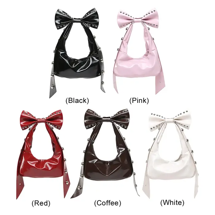 Sac à main clouté en cuir PU pour femme