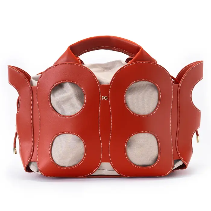 Sac à bandoulière PG pour femme en cuir grainé de qualité supérieure, sac fourre-tout élégant avec d