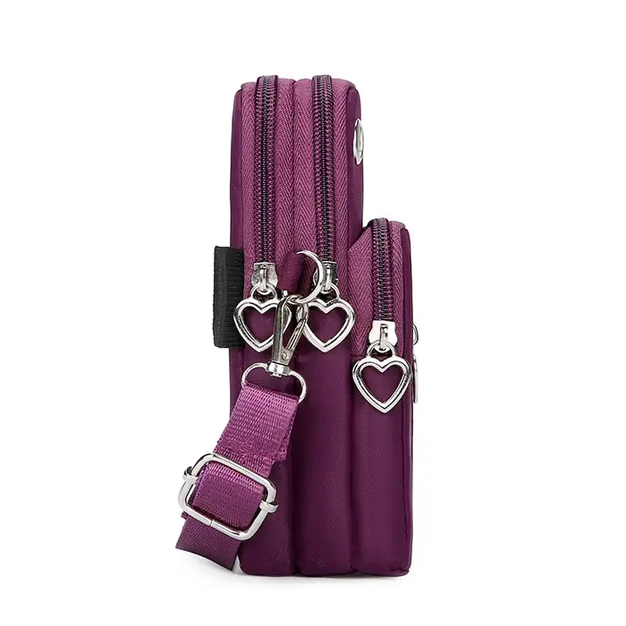 Sac à bandoulière compact pour femme – Peut contenir téléphone