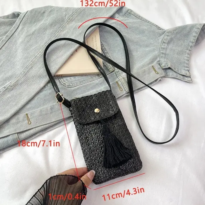 Sac à main en paille tressée tendance
