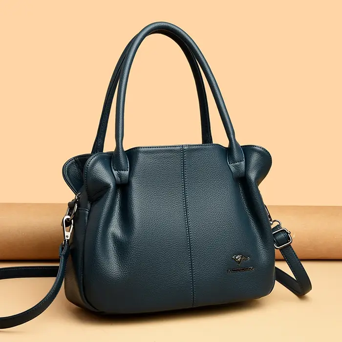 Sac à main en cuir souple pour femme, sacs à main de grande capacité, sacs à main décontractés, sac fourre-tout pour femme, designer de luxe