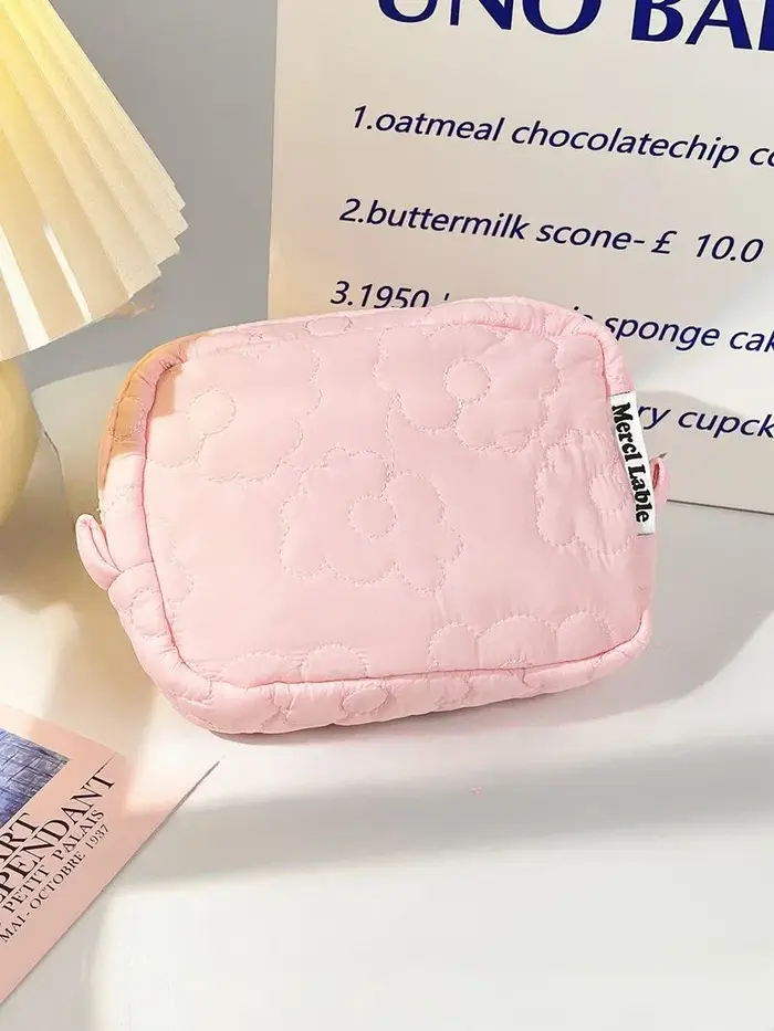 Ins-Sacs en poudres de tissu mignons pour femmes et filles, sac à cosmétiques pour documents de bonb