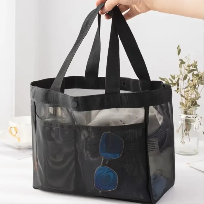 Sac à main en gaze de couleur unie