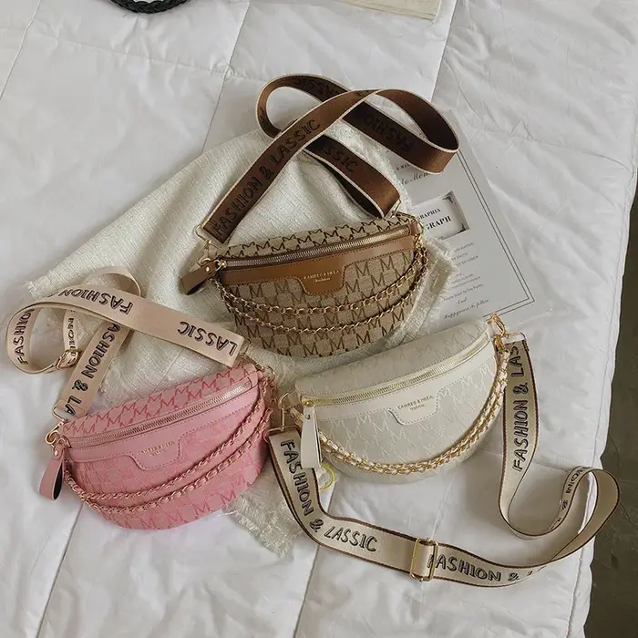 Sac banane à motif à carreaux imprimé pour femmes