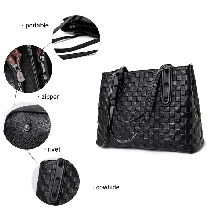 Aidrani-Sac fourre-tout en cuir véritable pour femme
