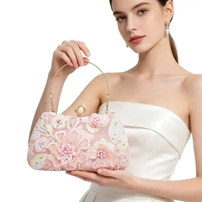 Pochette de soirée de luxe perlée pour femme, sac à main élégant et polyvalent, sac de soirée à sequ