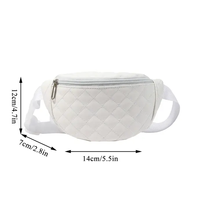 Sac Banane Matelassé pour Fille et Garçon, Petit Sac de Taille Doux, à Bandoulière avec Ceinture Rég