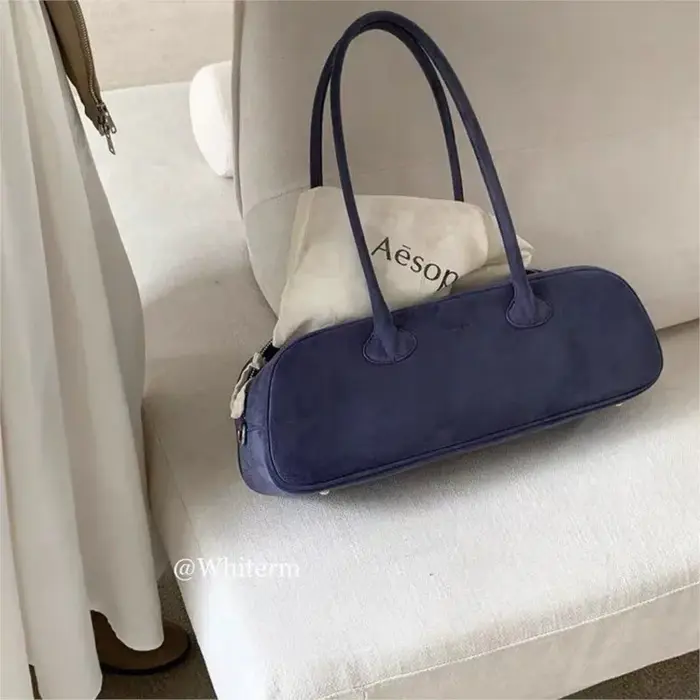 Sac à main rétro en daim pour femme