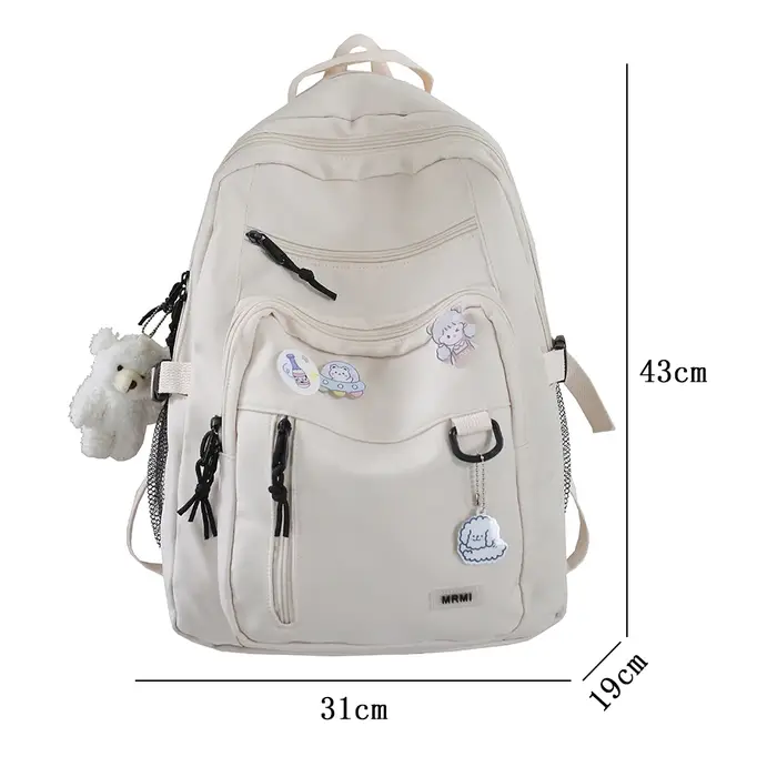 Mode grand étudiant sac à dos nouveau Badge sac à dos filles sac d'école haute capacité femmes sac à dos femme mignon loisirs voyage Mochila