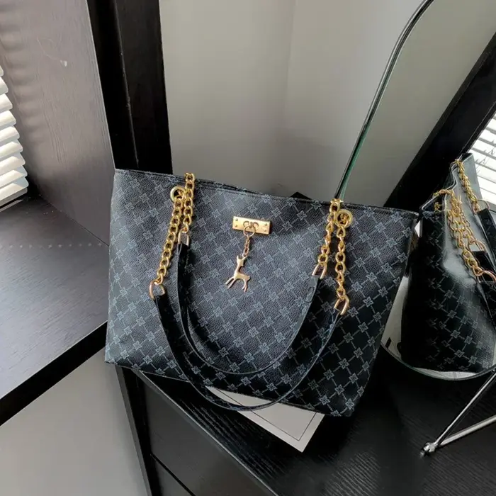 Nouveau sac à main presbytie Texture cuir souple grande capacité fourre-tout femmes sac avec accesso