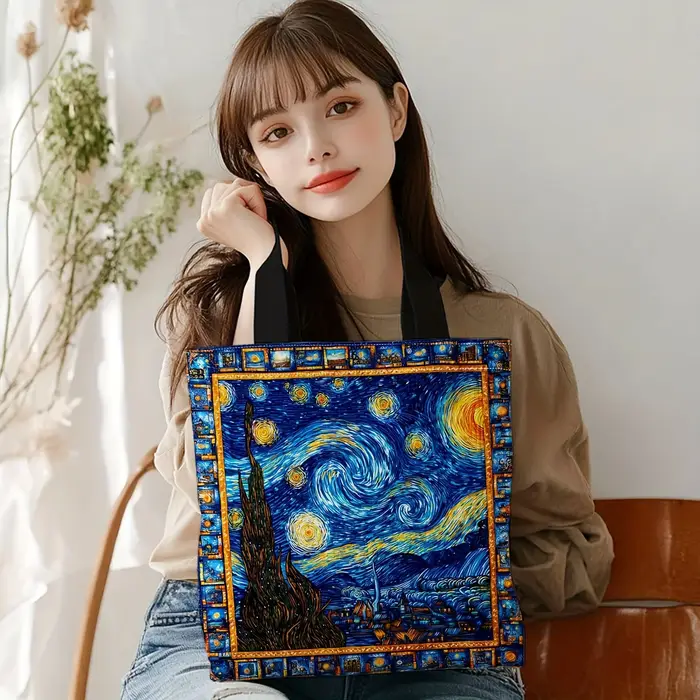 Sac fourre-tout Van Gogh Starry Night pour femmes