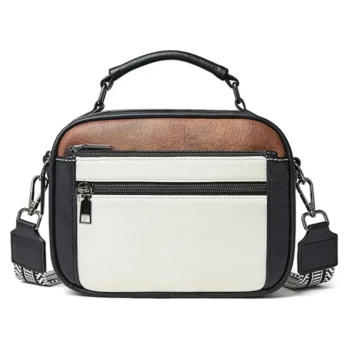 Sac à main en toile à carreaux en PU pour femmes