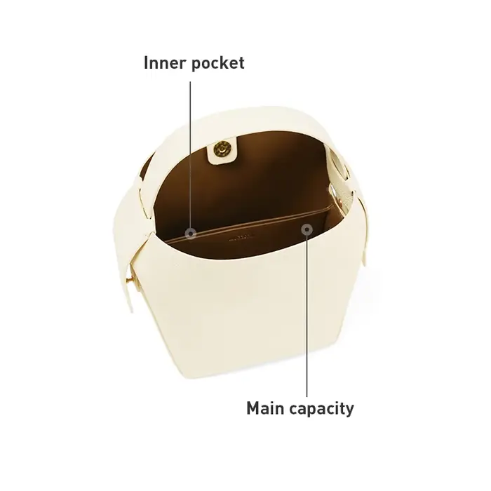 LA FESTIN marque originale en cuir véritable dames sac à main épaule sac à bandoulière Portable sac seau femme sacs femmes sac
