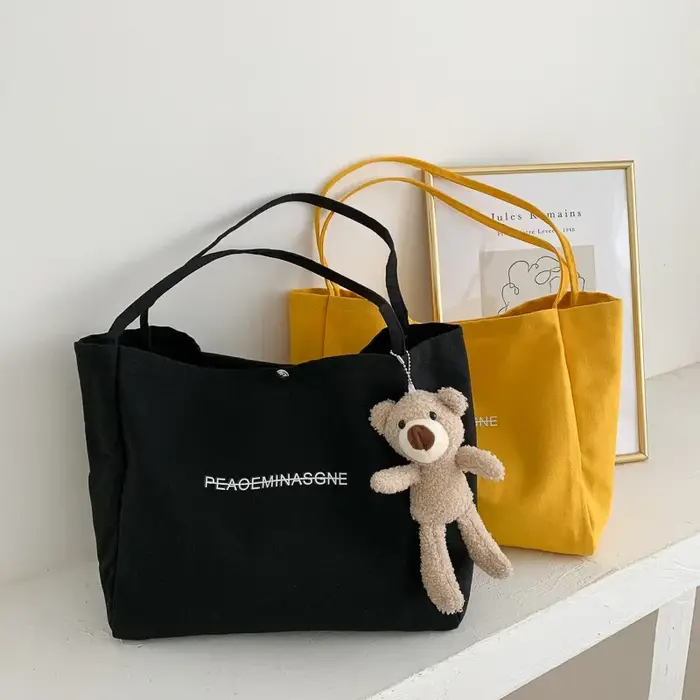 Sac en toile japonais, fourre-tout de grande capacité