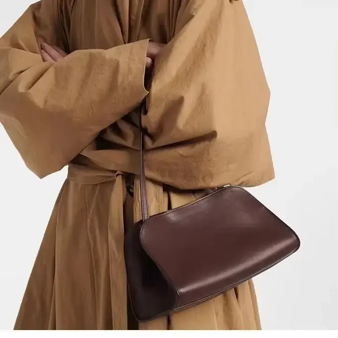 Sac à main pour femme en cuir souple, polyvalent, style rétro, avec bandoulière, pochette et sac por