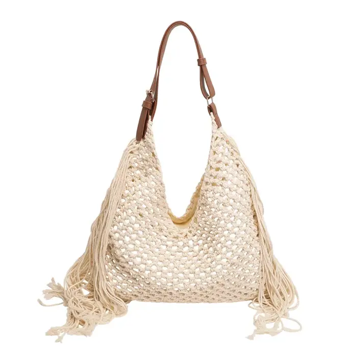 Sac de plage en paille pour femme