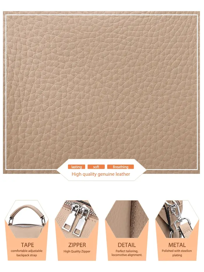 Zency – sac en cuir véritable pour femmes