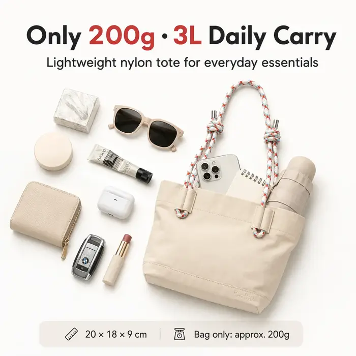 Mini sac fourre-tout pour femme 3L
