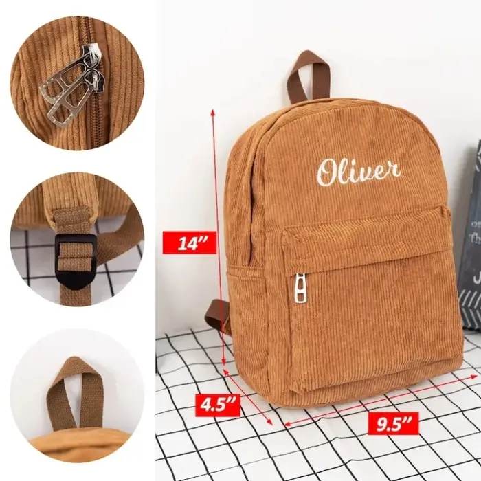 Sac à dos zippé tendance pour femmes