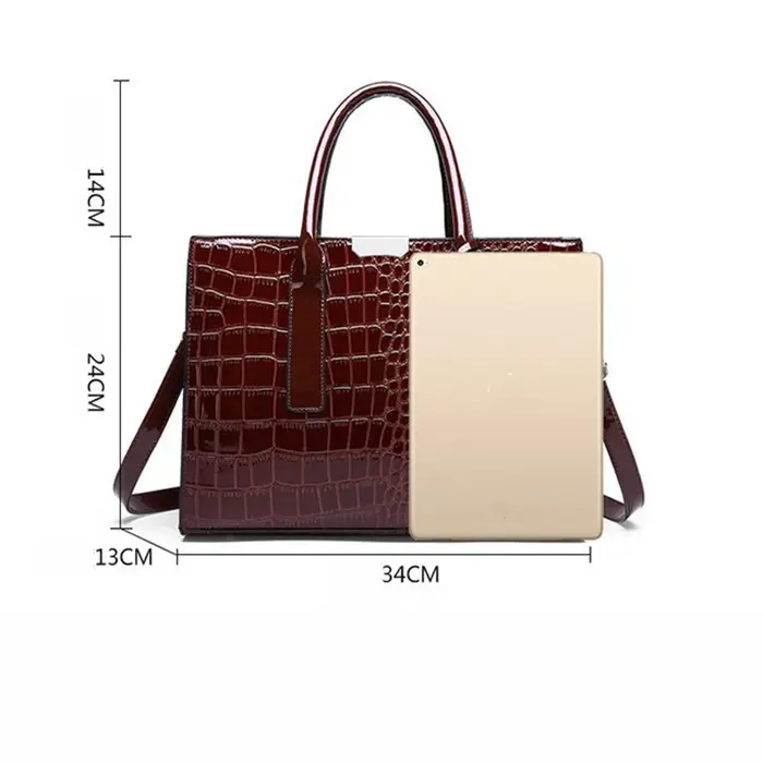 Sac à main de luxe motif Crocodile