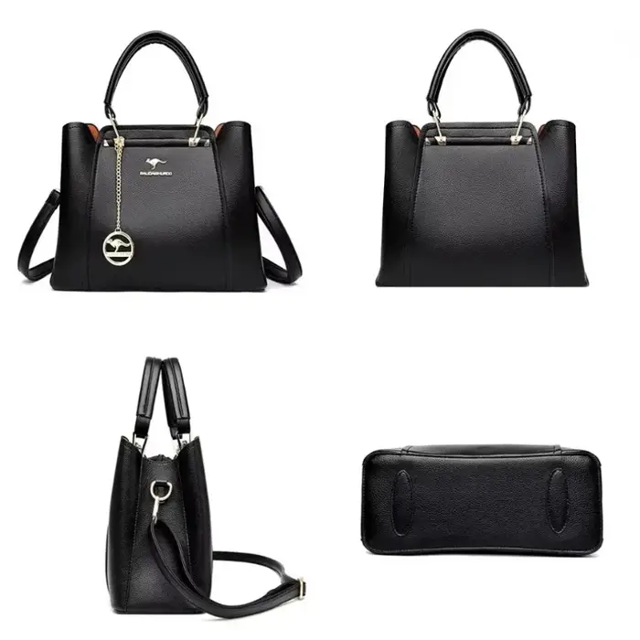 Sac fourre-tout en cuir souple de grande capacité pour femme