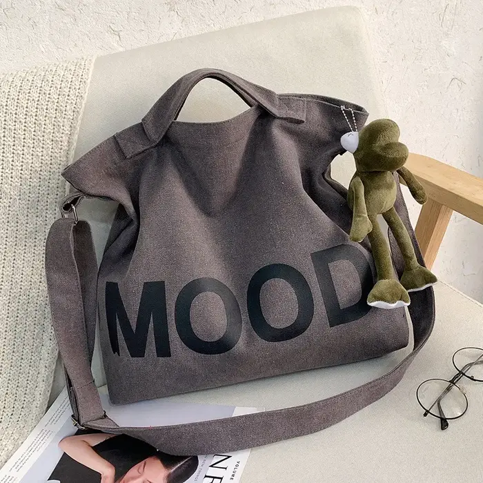 Sacs à main en toile de grande capacité pour femmes, créateur de niche, fourre-tout de simplicité, sacs à bandoulière pour femmes, initiés