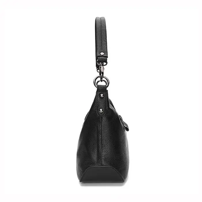 Hobo-Sac messager en cuir véritable pour femme