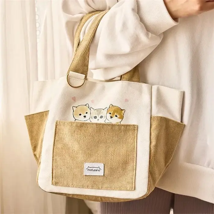 Sac fourre-tout en toile Mofusand