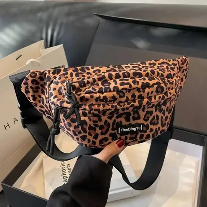 Vintage léopard imprimé Fanny Packs pour femmes mode zèbre rayure taille sac Portable femme