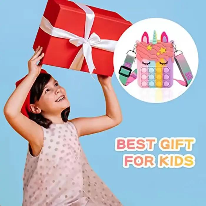 Sac bandoulière Licorne anti-stress pour filles