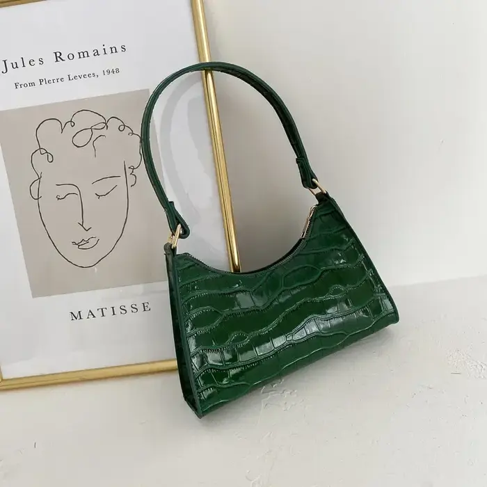 Sac à provisions rétro en cuir solide pour femme, fourre-tout décontracté, sacs initiés, sac à main 