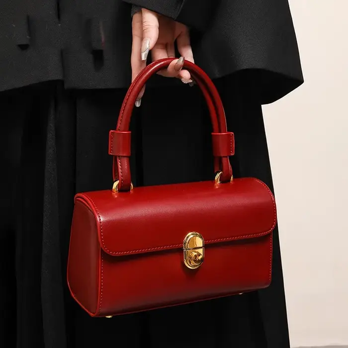 Sac de mariage rouge de mariée de luxe, sac à main de grande capacité de haute qualité, tempérament coréen, sacs à bandoulière polyvalents élégants pour femmes