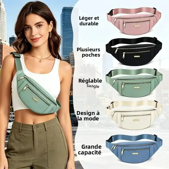Sac banane coréen pour femme - Sac messager tendance