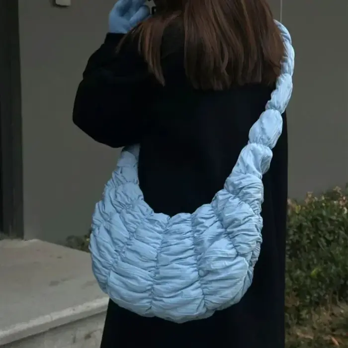 Hobos sac croisé Y2k mode décontracté plissé nuage sac à bandoulière unique grande capacité fourre-tout coréen populaire sac diagonale croix