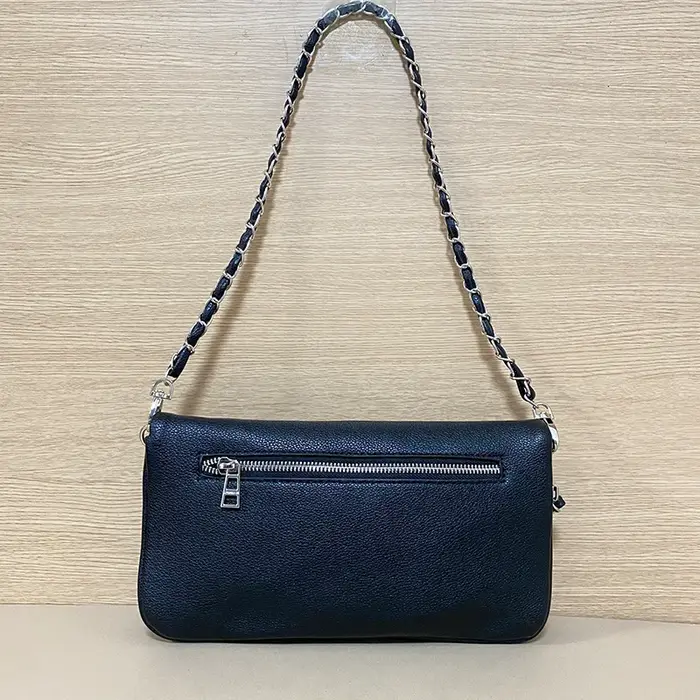 Sac bandoulière rétro noir, sac enveloppe tendance pour femmes, design luxueux, sac à main pour femmes