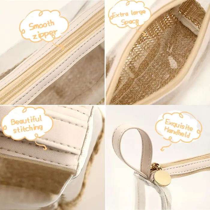 Nouveau sac transparent de toilette pour femme