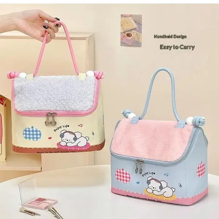 Sac de maquillage portable de grande capacité