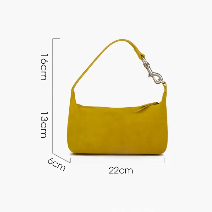 Donna-in – sac à main Hobo en daim naturel pour femmes