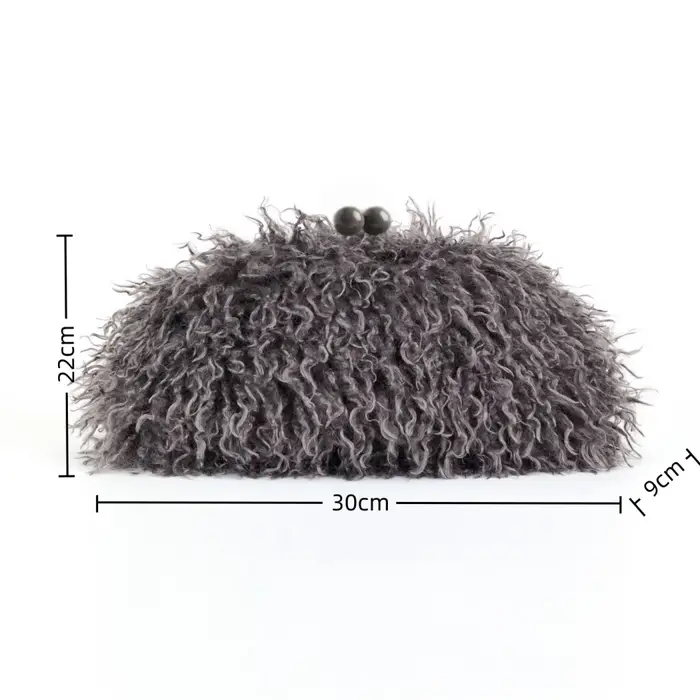 Sac à main en fausse fourrure pour femme